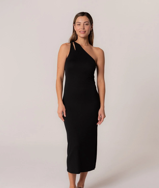 Myra One Shoulder Midi Dress
