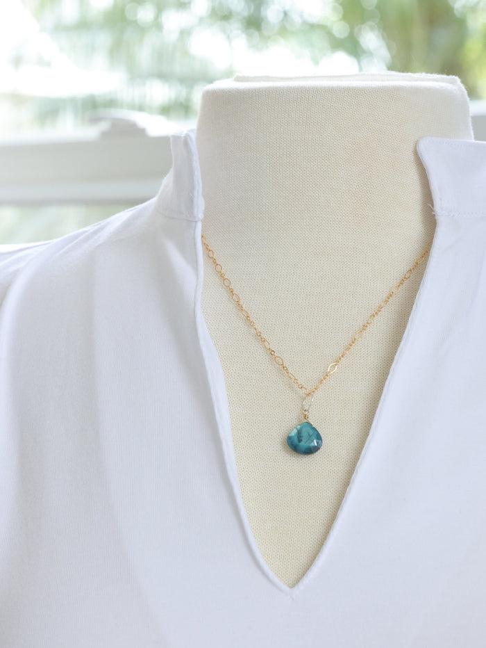 Mystic Royal Moonstone Necklace gold filled