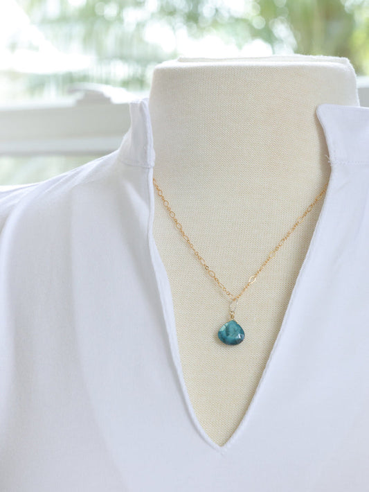 Mystic Royal Moonstone Necklace gold filled