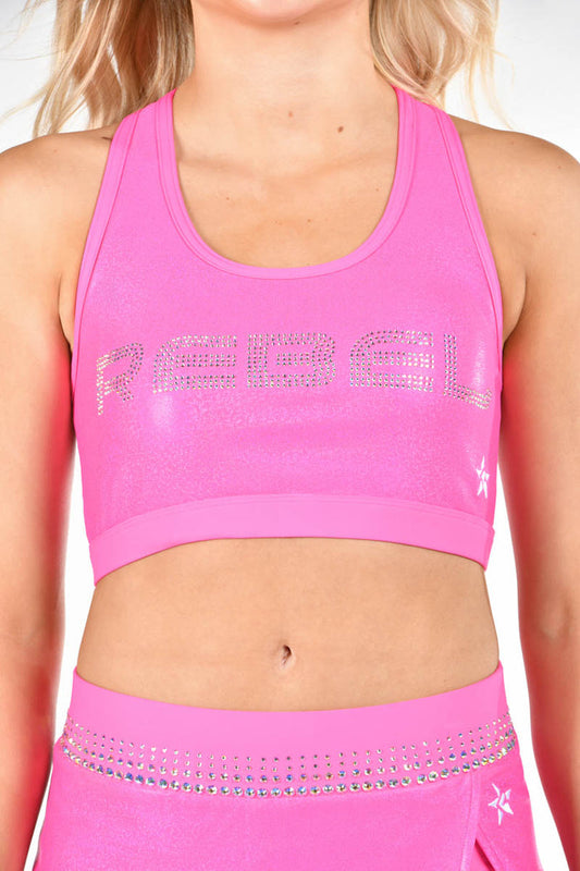 Mystique Muse Sports Bra in Electric Pink