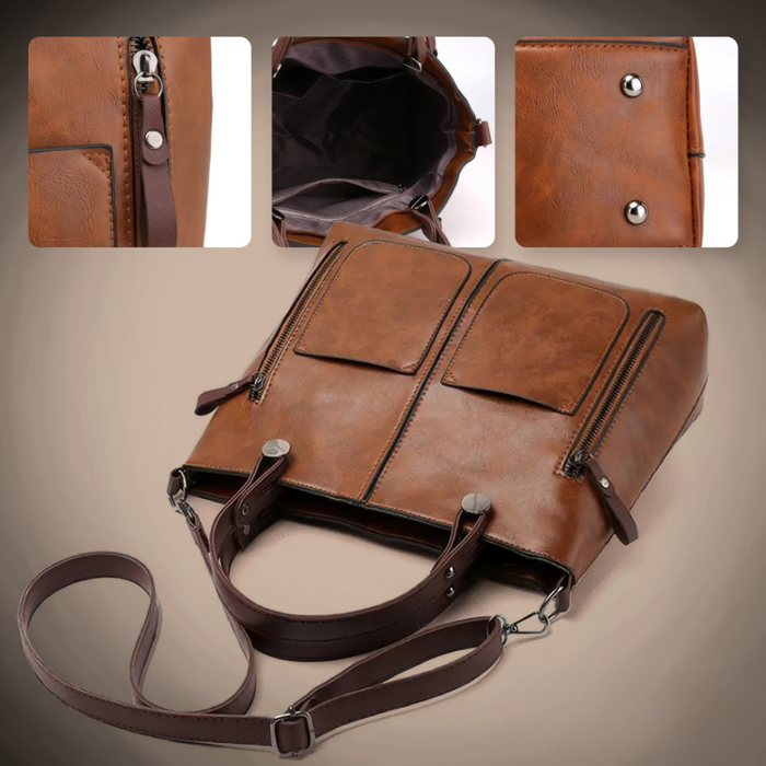Nancy - Timeless Elegance Vegan Leather Shoulder Bag
