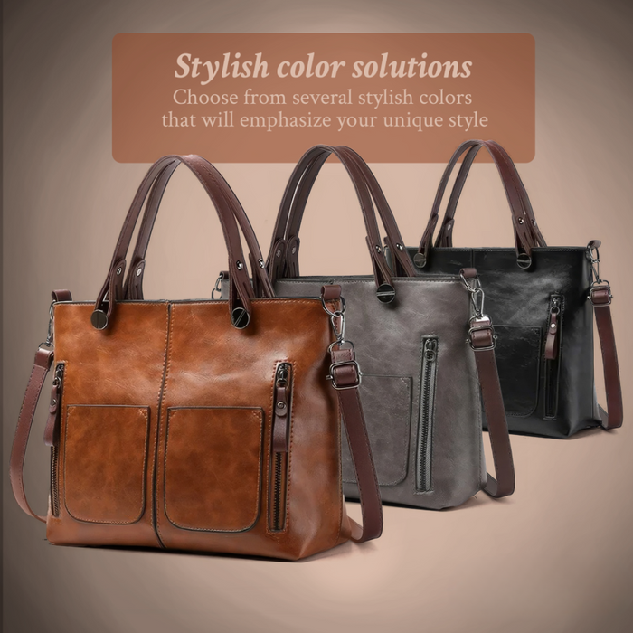 Nancy - Timeless Elegance Vegan Leather Shoulder Bag