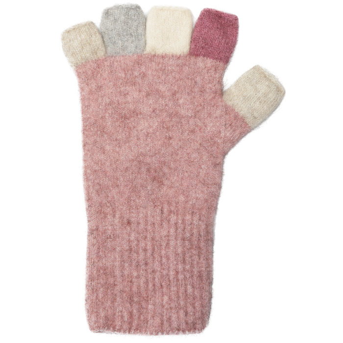 Native World - Merino & Possum Multi Fingerless Gloves Lily