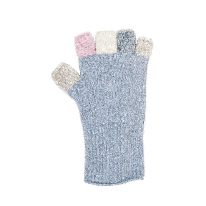 Multi Fingerless Glove-Cloud
