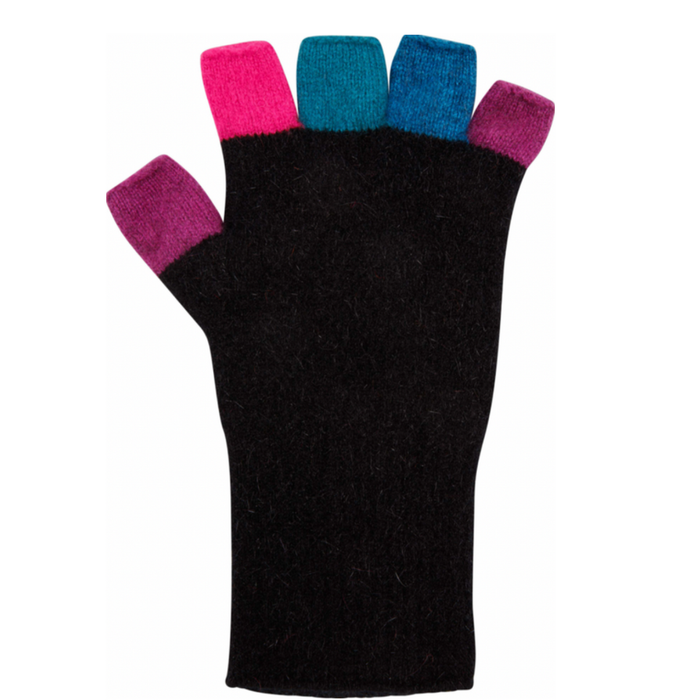 Multi Fingerless Glove-Black