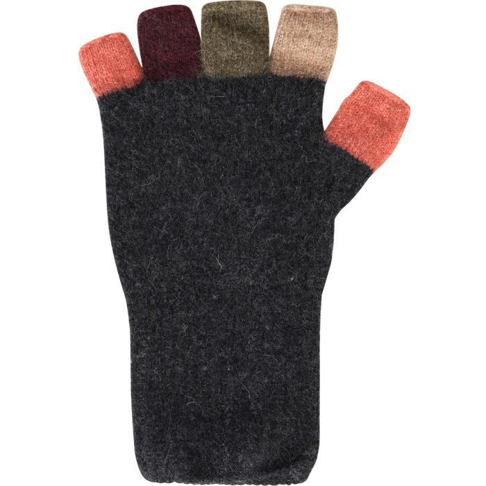 Native World - Merino & Possum Multi Fingerless Gloves(Natural)