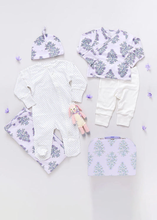 Nesting Box Baby Take Home Set - Lavender Bouquet