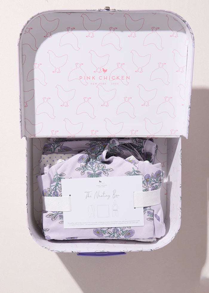 Nesting Box Baby Take Home Set - Lavender Bouquet