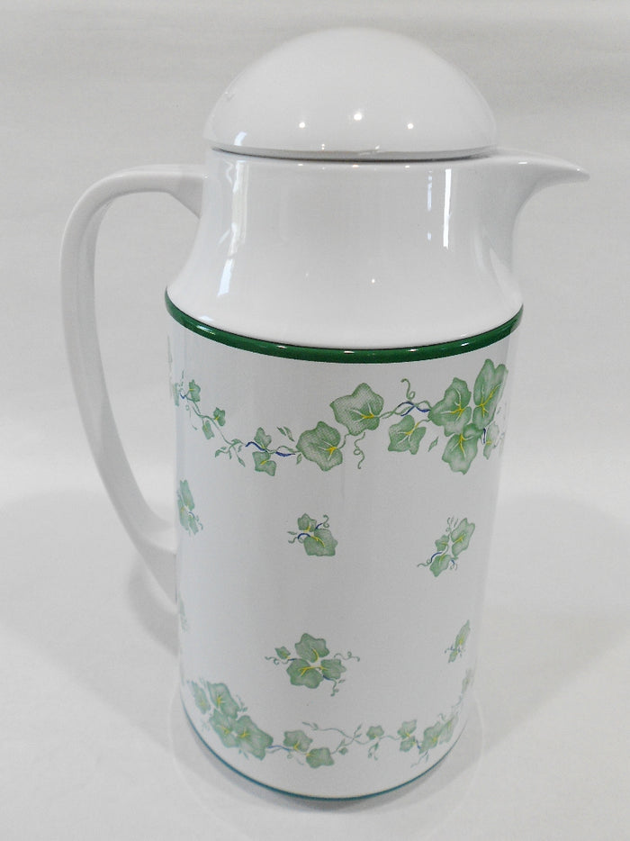 ❤️ NEW Corelle CALLAWAY Green Ivy 1-Qt Thermal SERVING CARAFE Hot Cold Coffee Tea