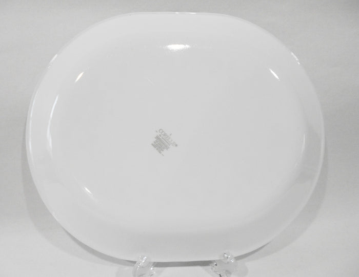 ❤️ NEW Corelle CALLAWAY Ivy Oblong SERVING PLATTER 12x10 Embossed Swirls GREEN