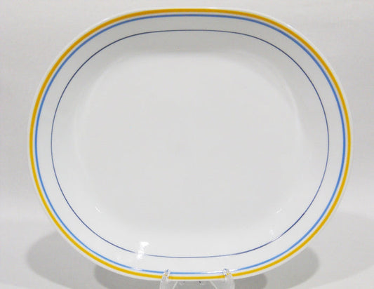 *NEW Corelle CASA FLORA ~ BELLA VISTA SERVING PLATTER Plate *Mexico Blue Yellow