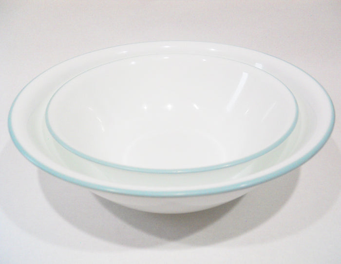 ❤️ NEW Corelle DELANO 2-Qt SERVING BOWL 10.25" Aqua Blue Sea Mist Green Rim