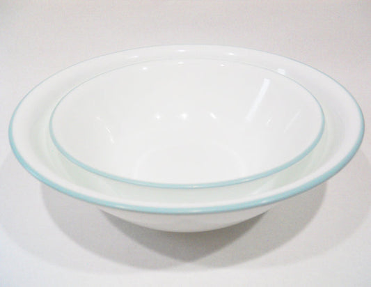 ❤️ NEW Corelle DELANO 2-Qt SERVING BOWL 10.25" Aqua Blue Sea Mist Green Rim