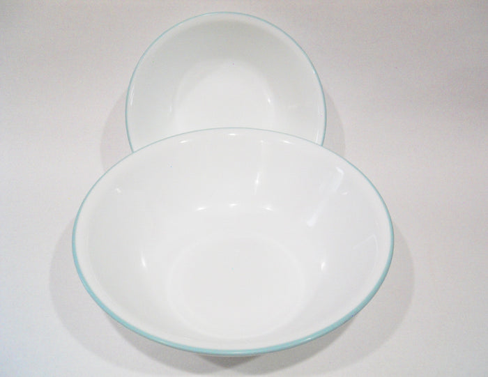 ❤️ NEW Corelle DELANO 2-Qt SERVING BOWL 10.25" Aqua Blue Sea Mist Green Rim