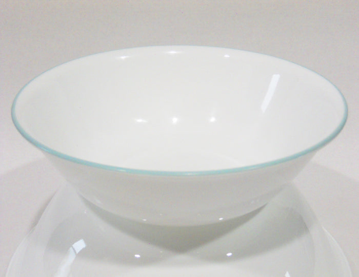 ❤️ NEW Corelle DELANO 2-Qt SERVING BOWL 10.25" Aqua Blue Sea Mist Green Rim