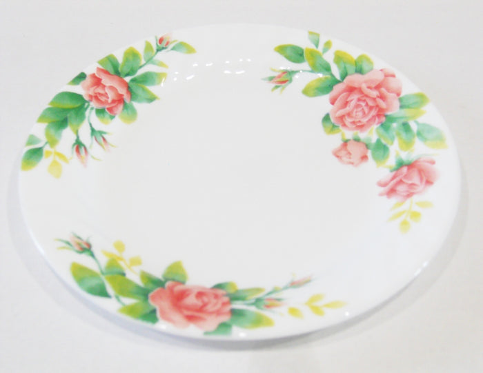 *NEW Corelle ELEGANT ROSE 7.25" BREAD PLATE Appetizer Dessert Salad Pink Floral