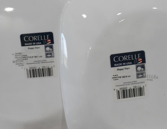 ❤️ NEW Corelle Square HAPPY DAYS Choose DINNER or LUNCH PLATE Retro Flower Power