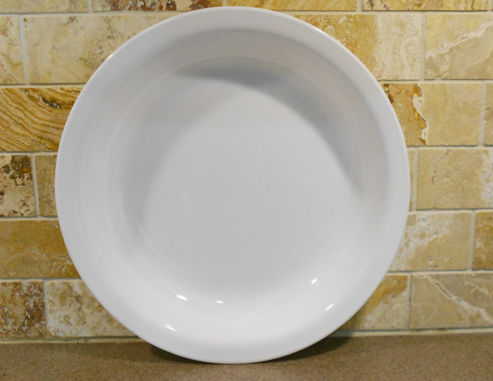 ❤️ NEW Corelle WINTER FROST WHITE 10.25" PIE PLATE Multi-Dish Flat Rim Just Dazzling