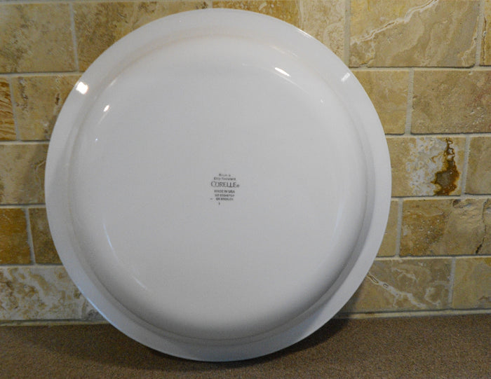 ❤️ NEW Corelle WINTER FROST WHITE 10.25" PIE PLATE Multi-Dish Flat Rim Just Dazzling