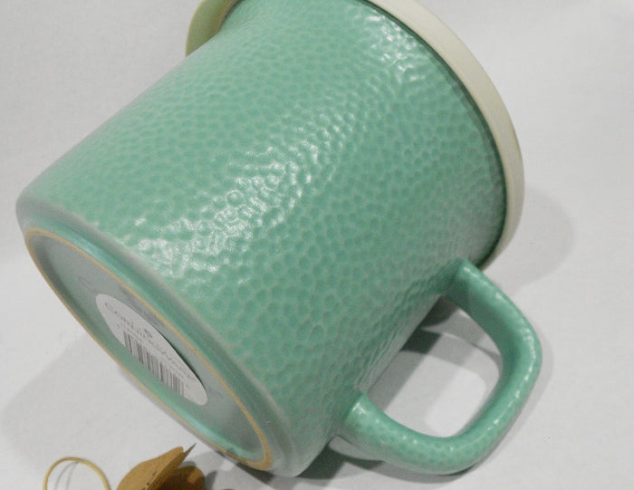 ❤️ New CORNINGWARE French Pop-Ins HAMMERED AQUA Green 20-oz MEAL MUG