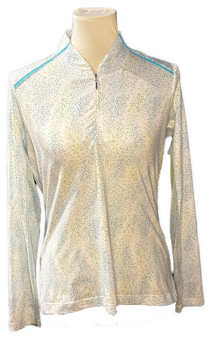 New EP NY Women's Night Sky Geo Print Pullover - White Multi Size M MSP$120