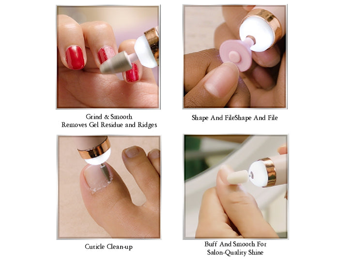 *NEW Finishing Touch FLAWLESS SALON NAILS Pedicure Manicure Tool / Home Travel