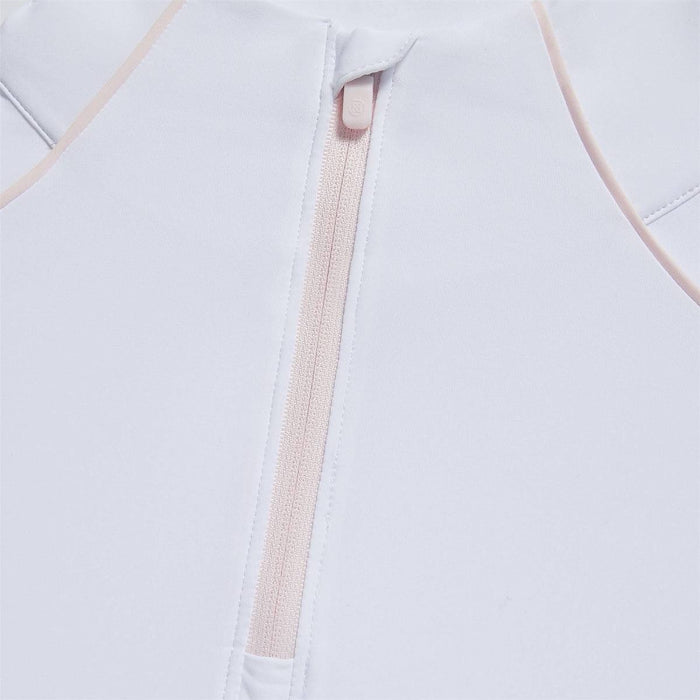 New G/Fore Women's White Silky Tech Nylon 1/4 Zip Base Layer Size S MSP$140