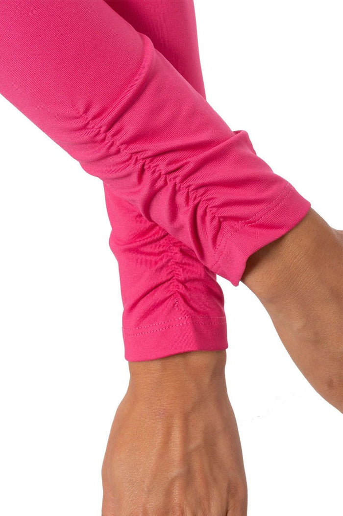 New Golftini Women's Hot Pink Long Sleeve Zip Polo MSP$100