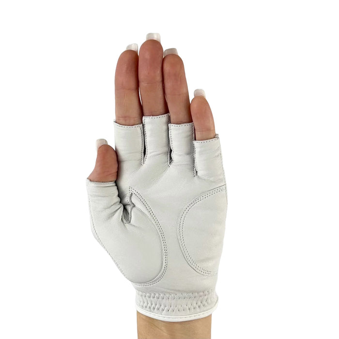 New Hard Candy Women's White Half Finger Glove - Right Hand