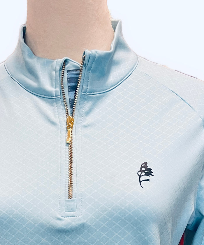 New Levelwear Women's Aspure -Mute Blue with Logo Size S MSP$85