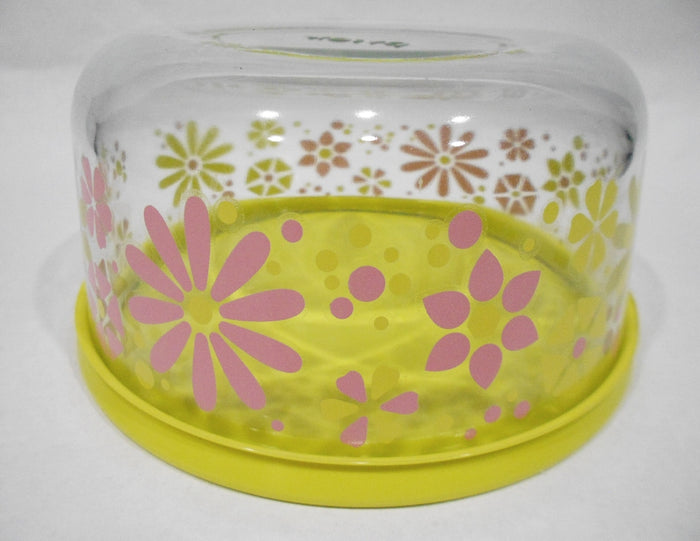 ❤️ NEW PYREX 4 Cup FLOWER POWER Storage Bowl RETRO FLORAL Yellow Pink Petals