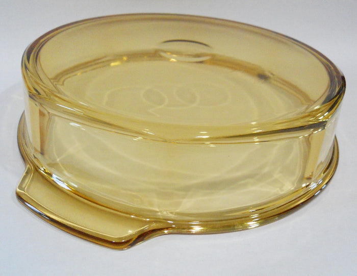 *New PYREX Amber VISIONS 10" Octagon Round QUICHE Deep Dish Pie BAKING Dish