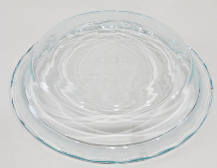 New PYREX Easy Grab CLEAR GLASS 11-1/4" Scalloped Rim PIE PLATE Quiche Multi Dish