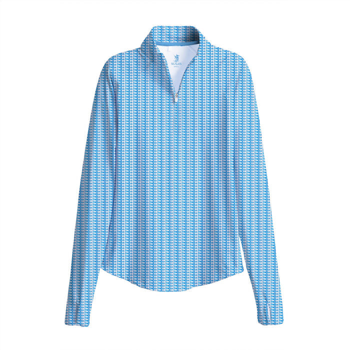New Scales Fishy Women's LS Quarter-Zip Size S MSP$85