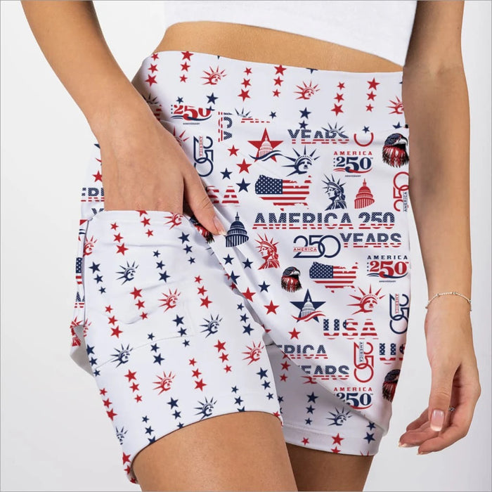 New Skort Obsession USA 250 White Skort