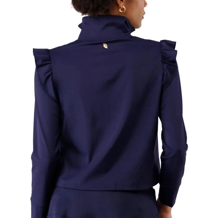 New Smith & Quinn Navy Grayson Golf Top Size M MSP$137