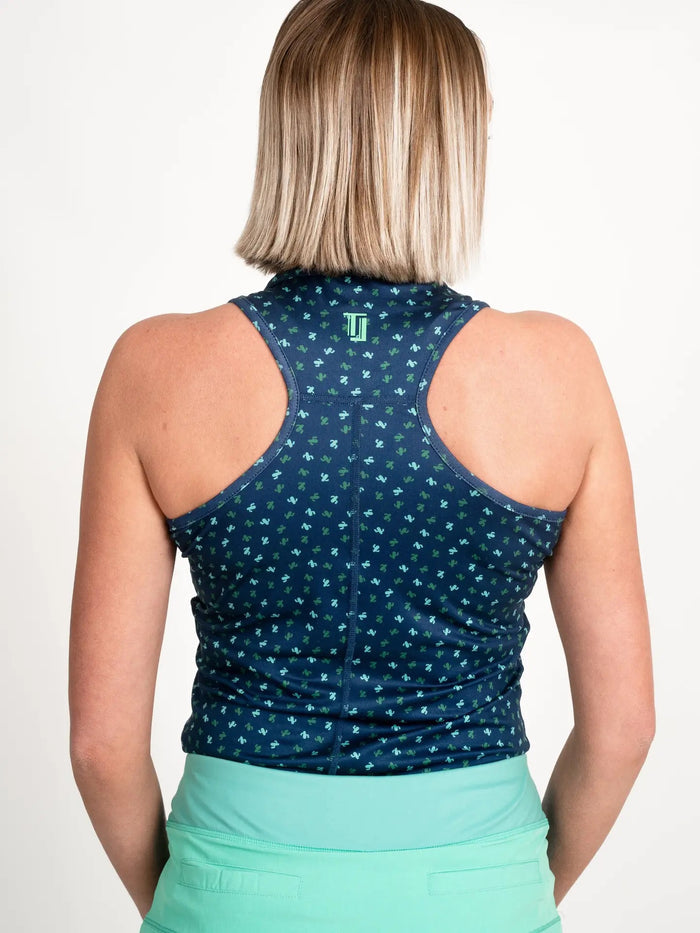 New TJ Sport Racerback Golf Shirt - Desert Swing -Navy MSP$80