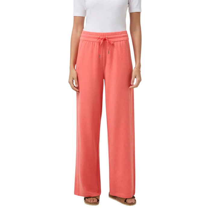 New TravisMathew Cloud Terry Wide Leg Pant - Heather Porcelain Rose MSP$120