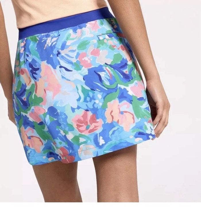 New Walter Hagen Performance 11 Lightweight Golf Skort - Blue Floral MSP$60