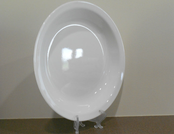 ❤️ NRM Corelle WINTER FROST WHITE 10.25" PIE PLATE Multi-Dish Flat Rim Just Dazzling