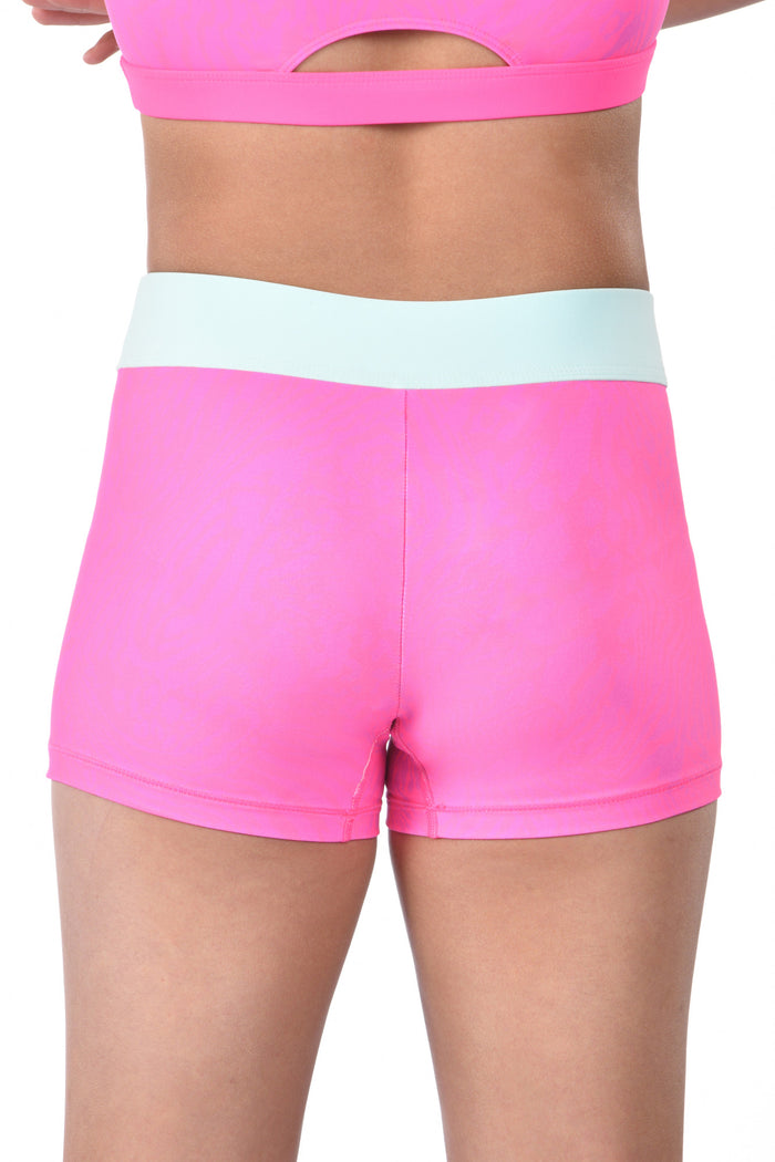 Oh So Sweet Compression Shorts in Electric Pink