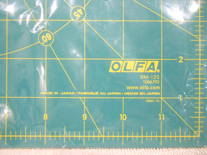 OLFA 12" Self-Healing ROTARY MAT Scrapbooking Quilting Craft Sewing Cut Shapes Angles