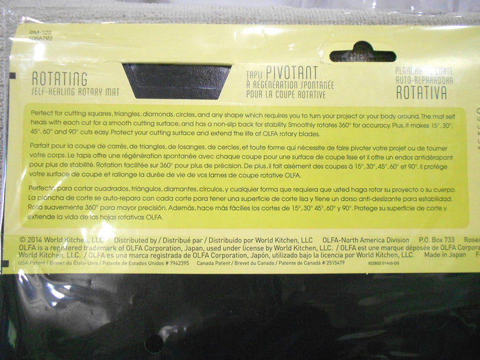 OLFA 12" Self-Healing ROTARY MAT Scrapbooking Quilting Craft Sewing Cut Shapes Angles