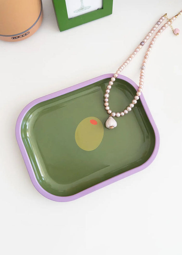 Olive Trinket Tray