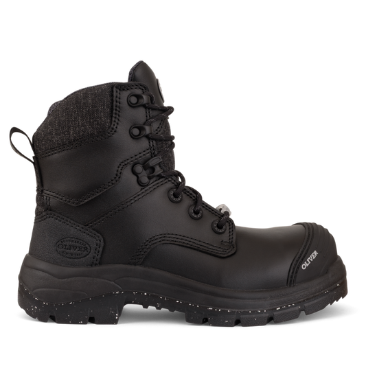 Oliver Women's Zip Sided Black Boot 150mm 59445Z