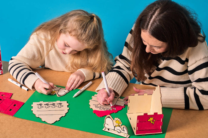 OOLY x Peanuts: Color-in' Wooden Birdhouse Kit