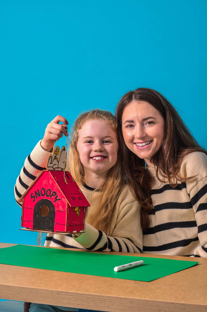 OOLY x Peanuts: Color-in' Wooden Birdhouse Kit