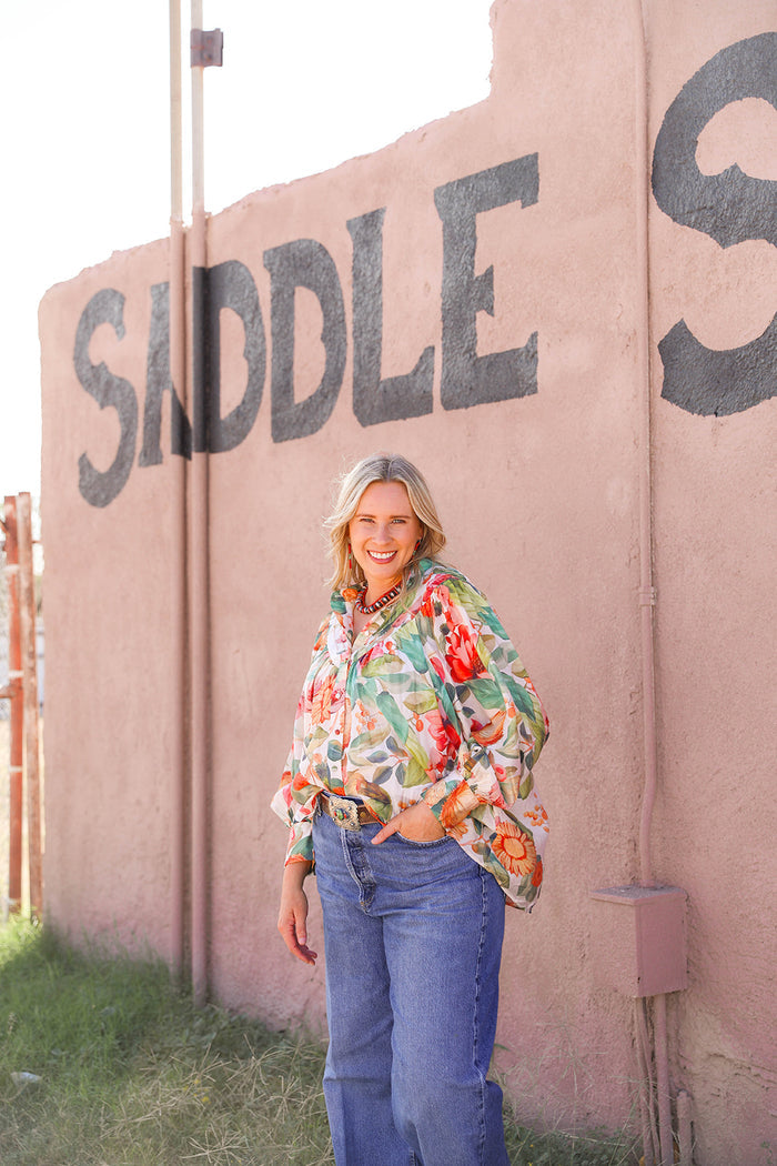 PAINTED PLAINS BUTTON DOWN, LONG SLEEVE