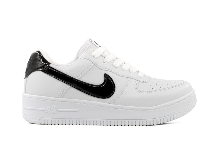 Paq 6 Pares Tenis 270 Blanco Charol Negro 23/26.5