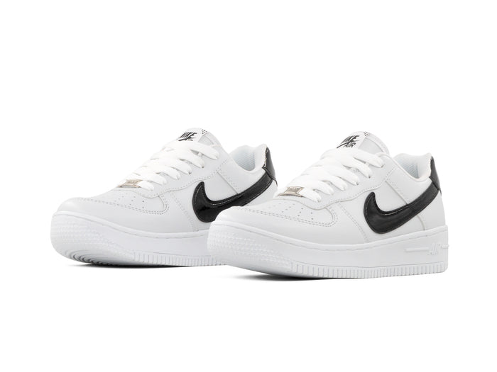 Paq 6 Pares Tenis 270 Blanco Charol Negro 23/26.5